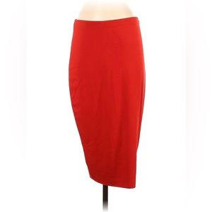 Vince Camuto Red Jersey Knit Stretchy Pencil Skirt